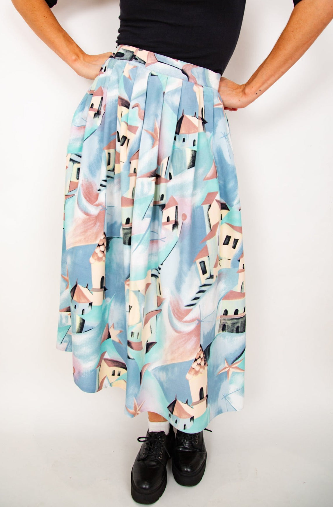 Jupe midi pastel 42