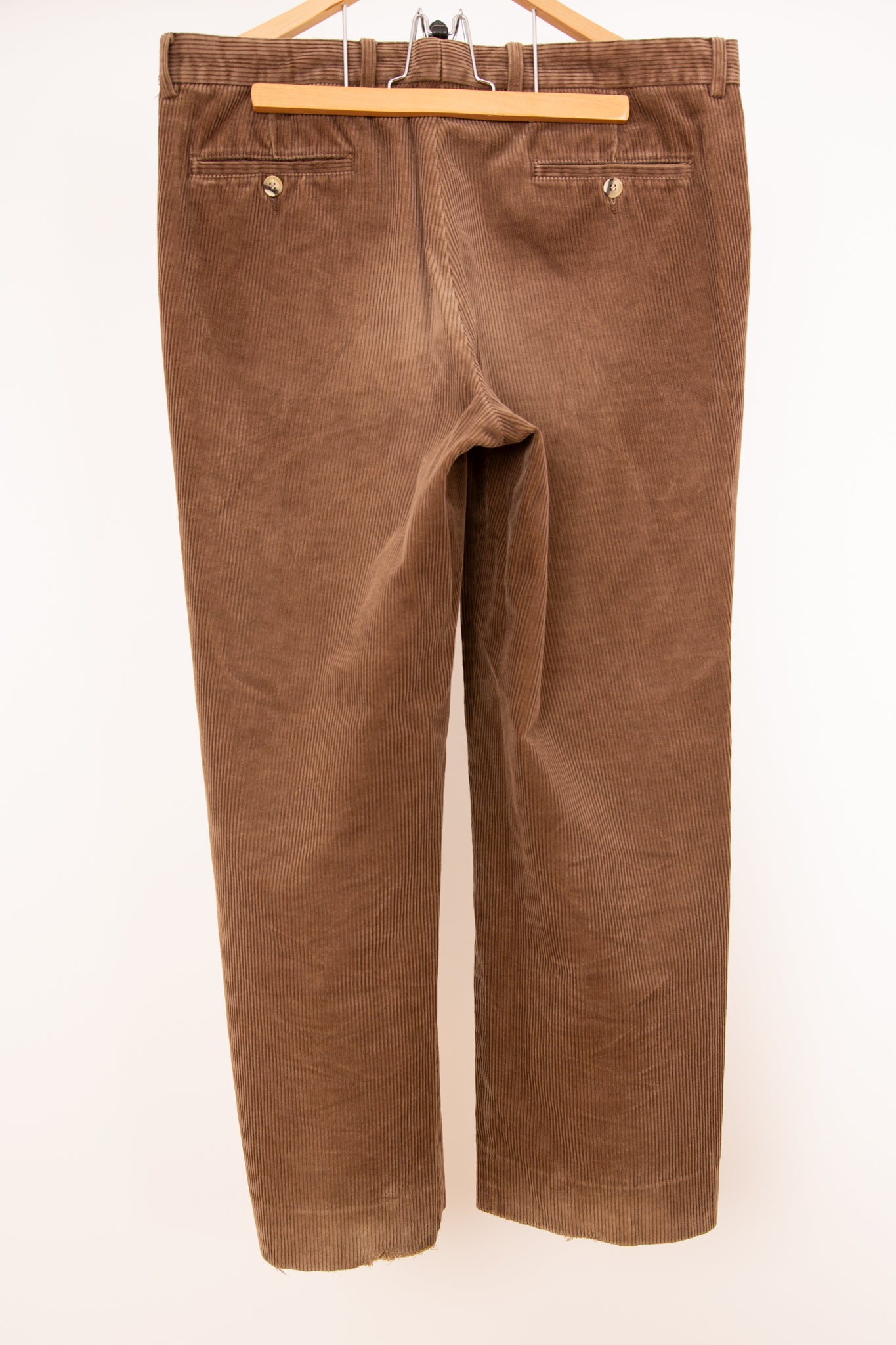 Pantalon marron velours côtelé 46