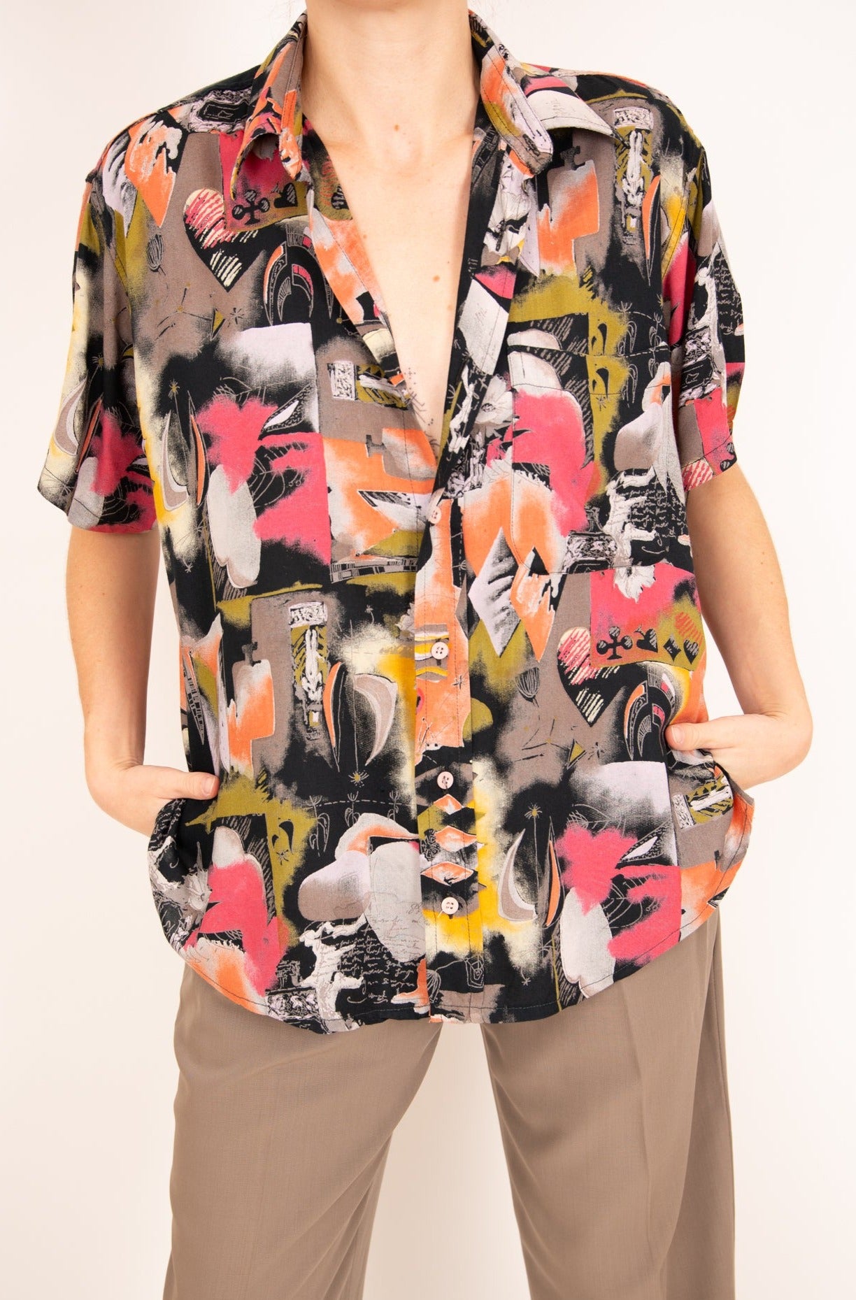 Chemise décontractée multicolore 38
