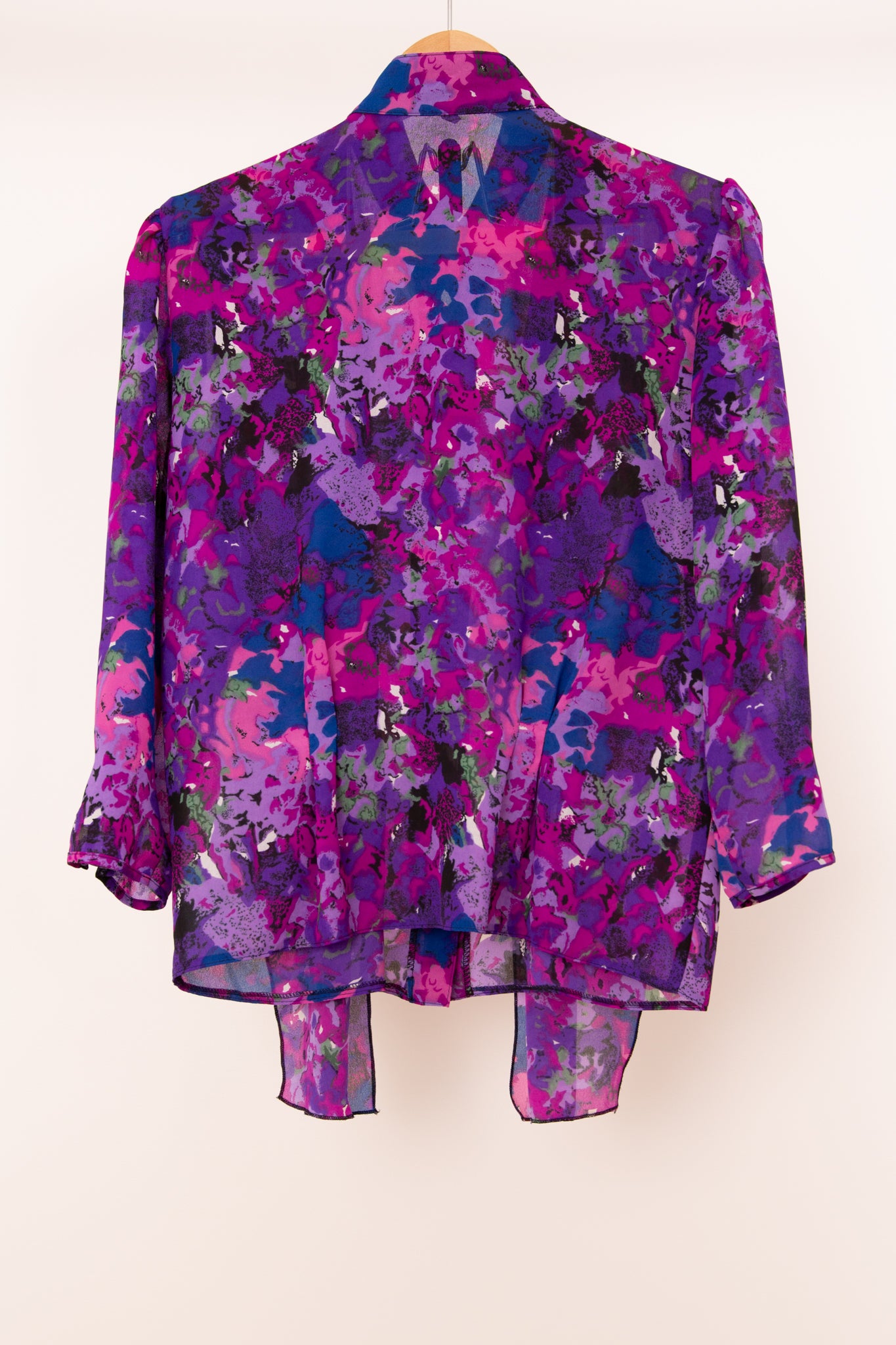 Chemisier à lavallière violet 36