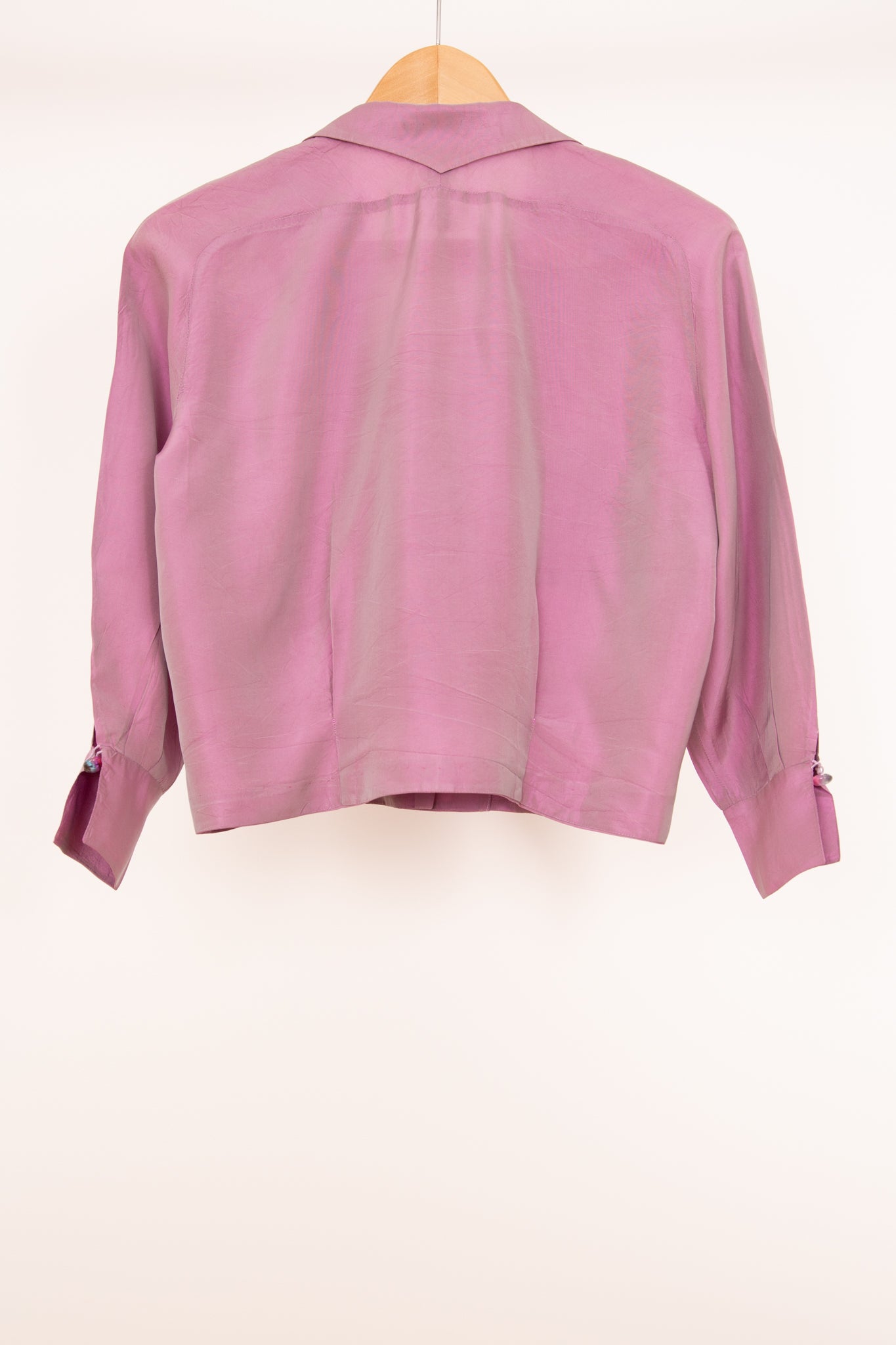 Chemisier mauve en soie 38