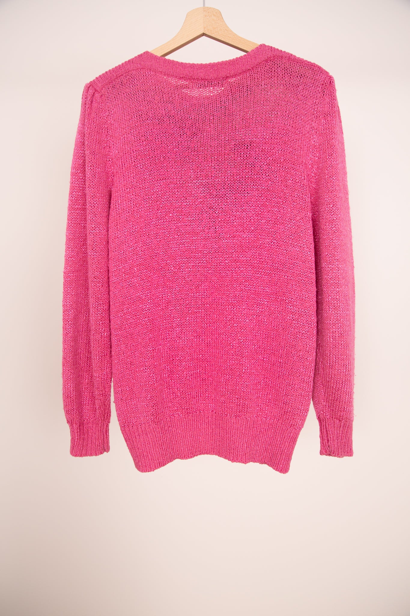 Tricot rose vif 42
