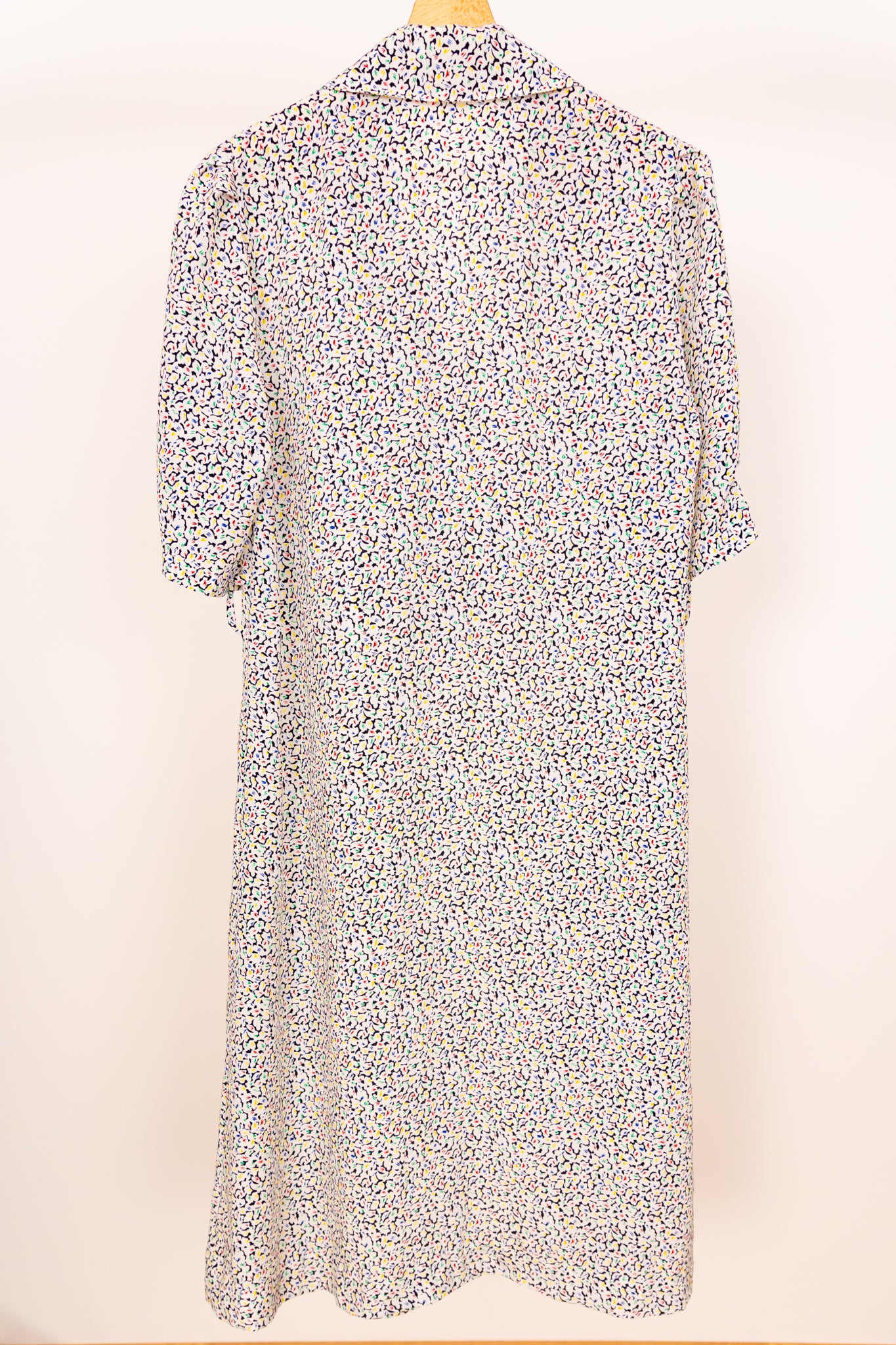 Robe-blouse blanche à fleurs 44