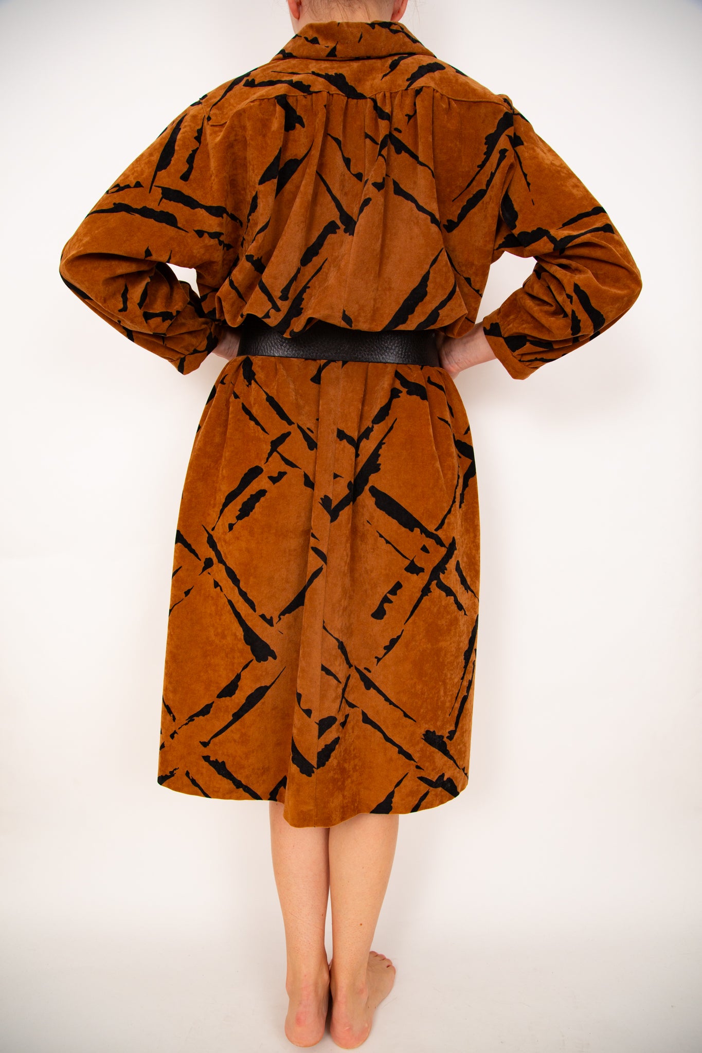 Robe portefeuille camel 40