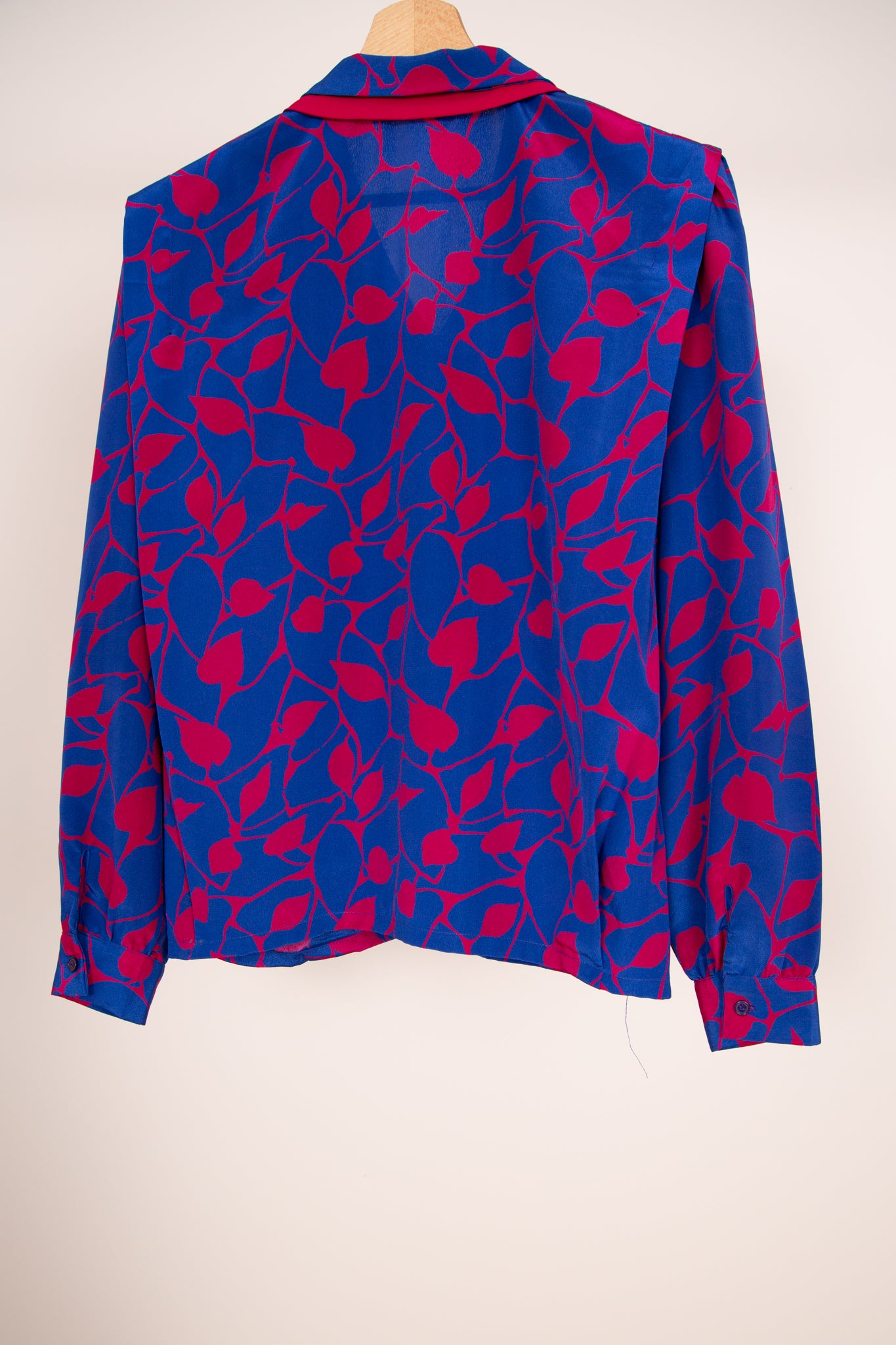 Chemisier rose et bleu électrique 36