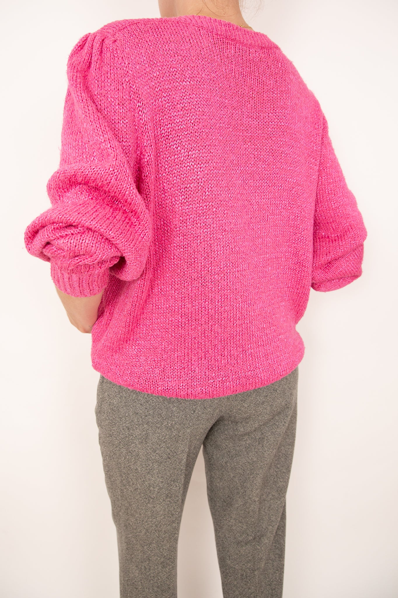 Tricot rose vif 42