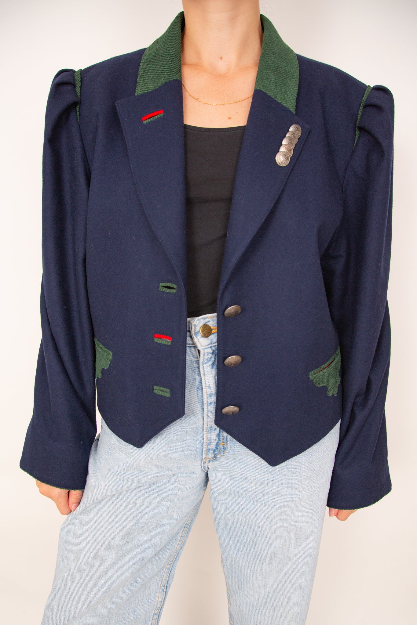Blazer traditionnel bleu foncé 42