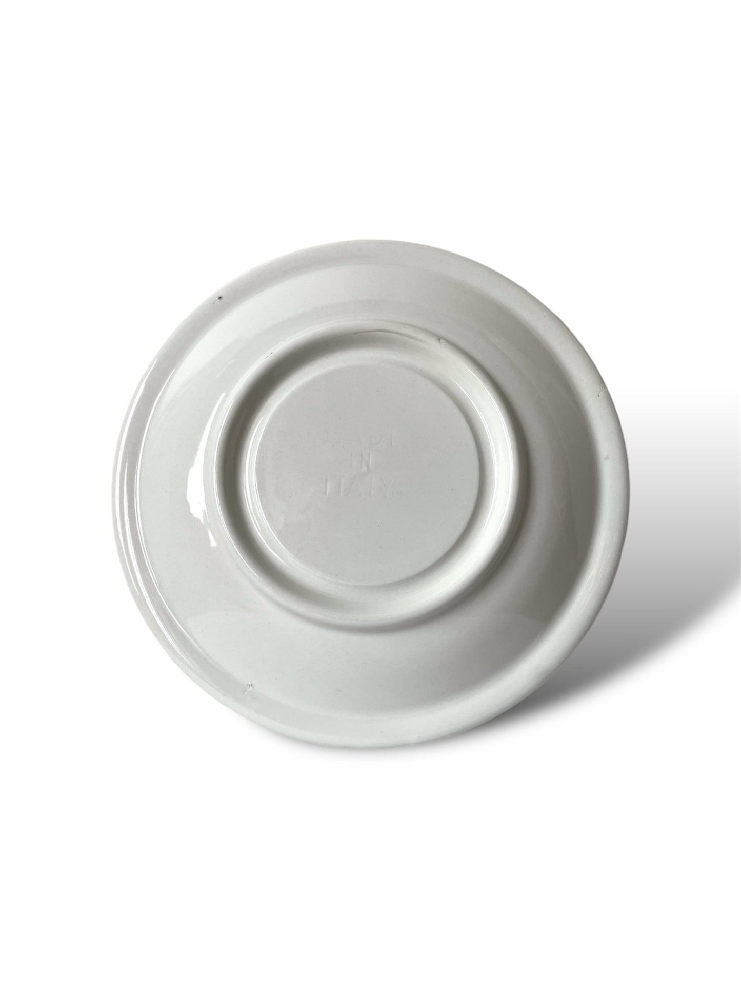 Soucoupe au motif géométrique coloré