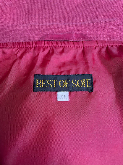 Blouson en soie rouge 46