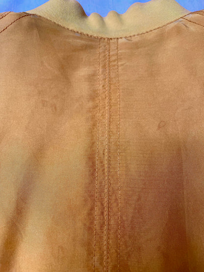 Blouson en soie moutarde 36