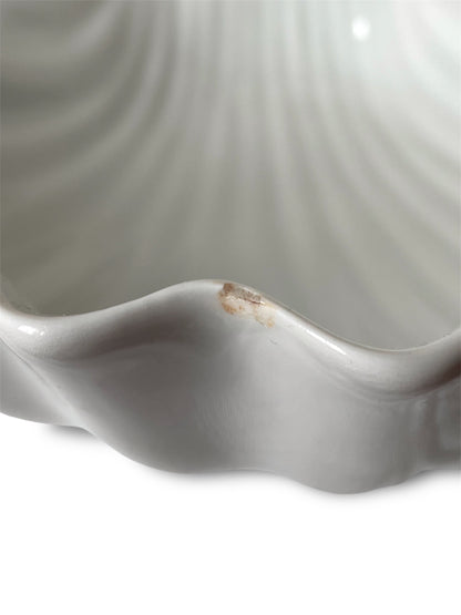 Saladier coquillage blanc