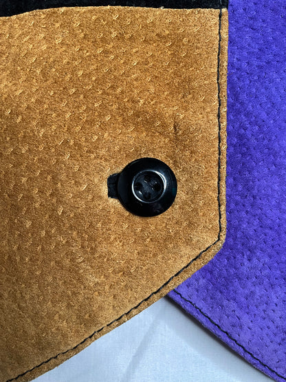 Veston camel violet et noir 44