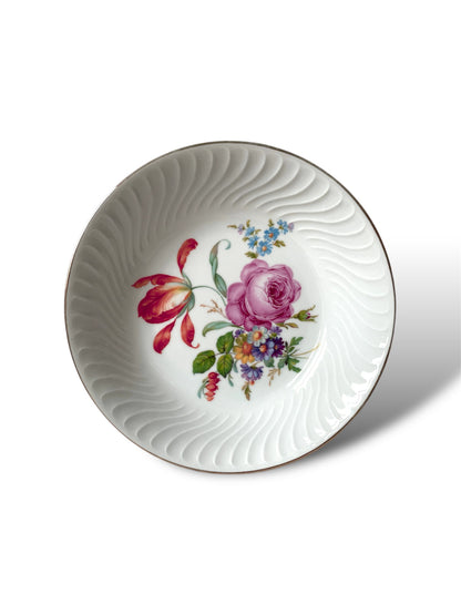 Assiette creuse à fleurs Anne Ehret