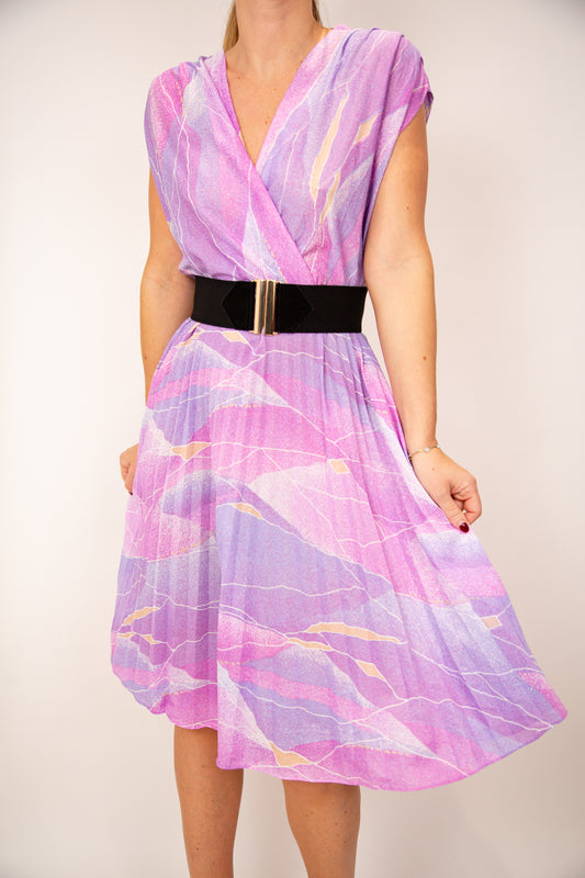 Robe plissée couleur pastel 40