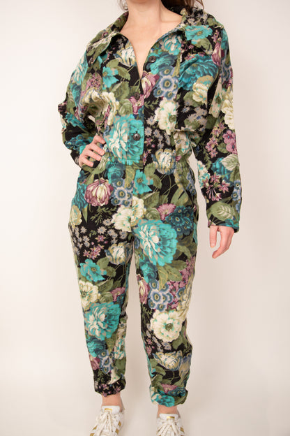 Combinaison florale en laine 38