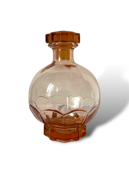 Carafe à liqueur en verre rosé