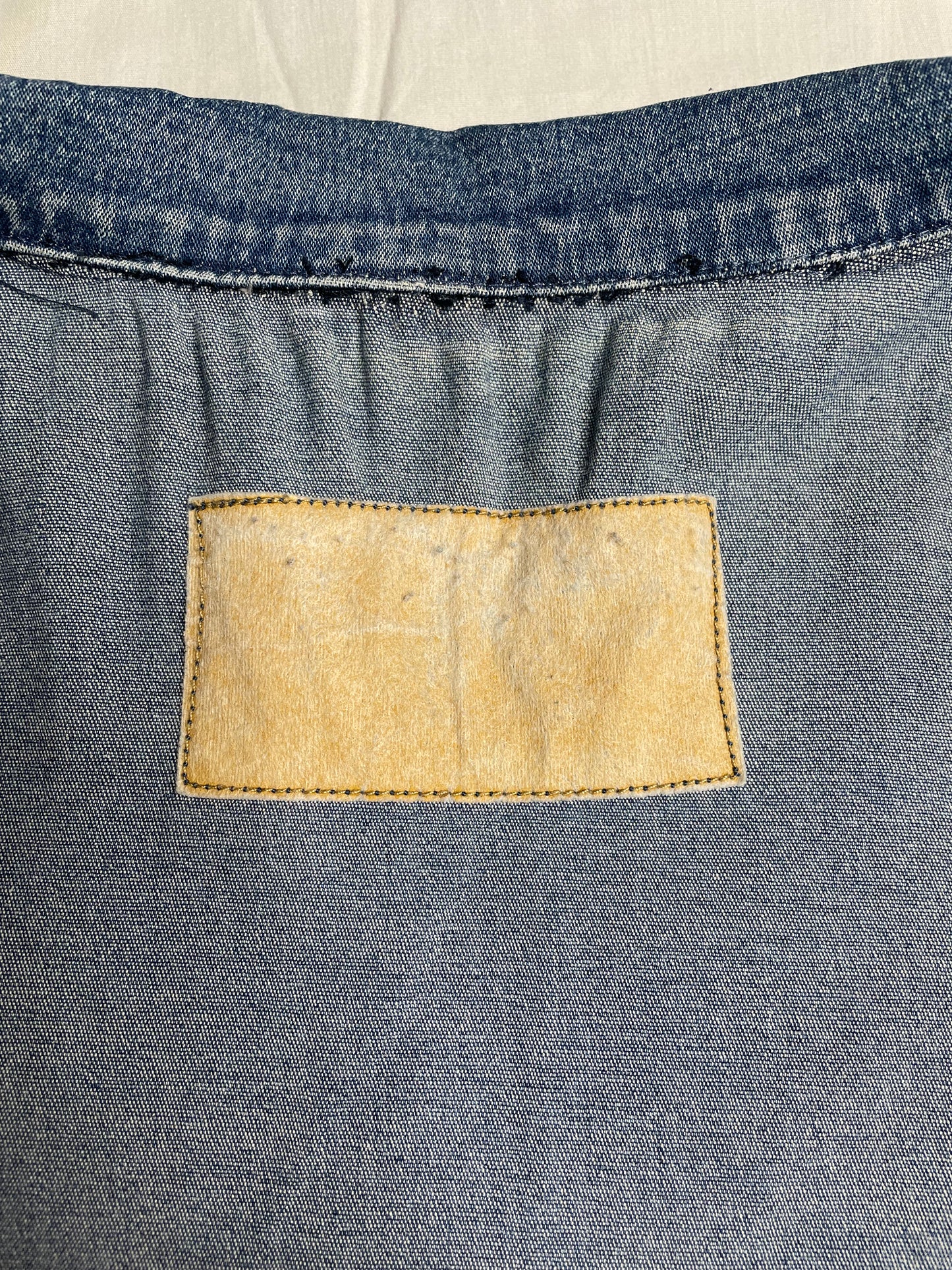 Veste en jean droite 46