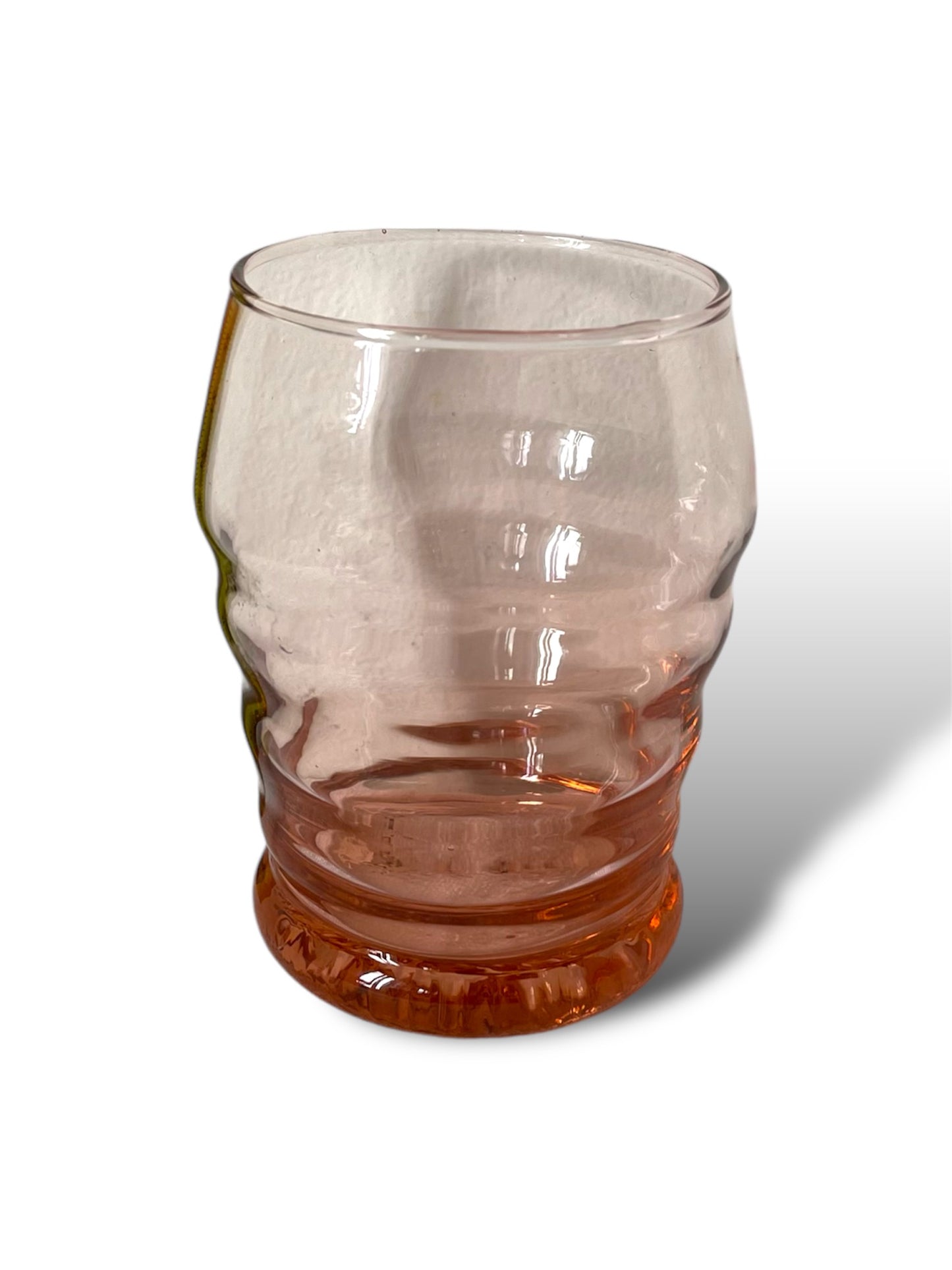 Paire de verres à eau rose
