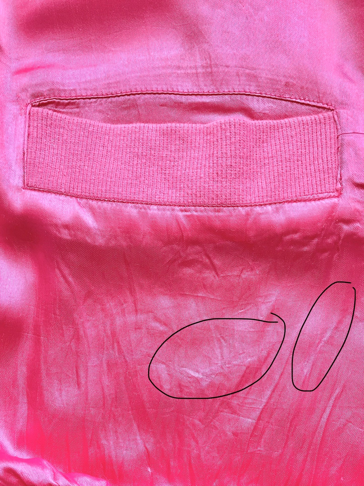 Gilet oversize rose satiné 38