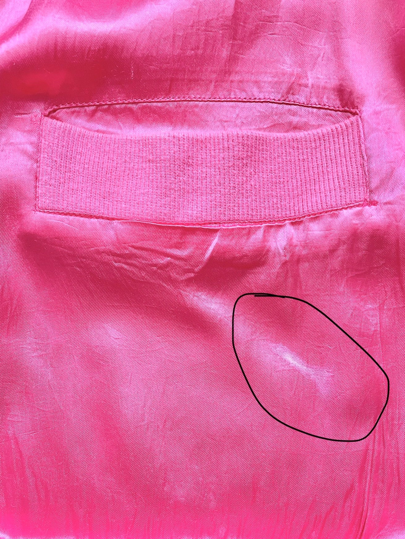 Gilet oversize rose satiné 38