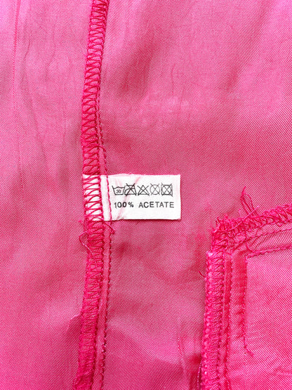 Gilet oversize rose satiné 38