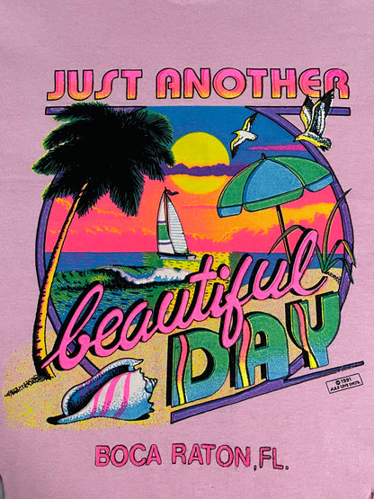 T-shirt plage à franges rose 36