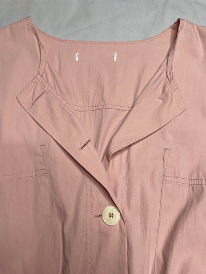 Robe-chemise rose poudré 40