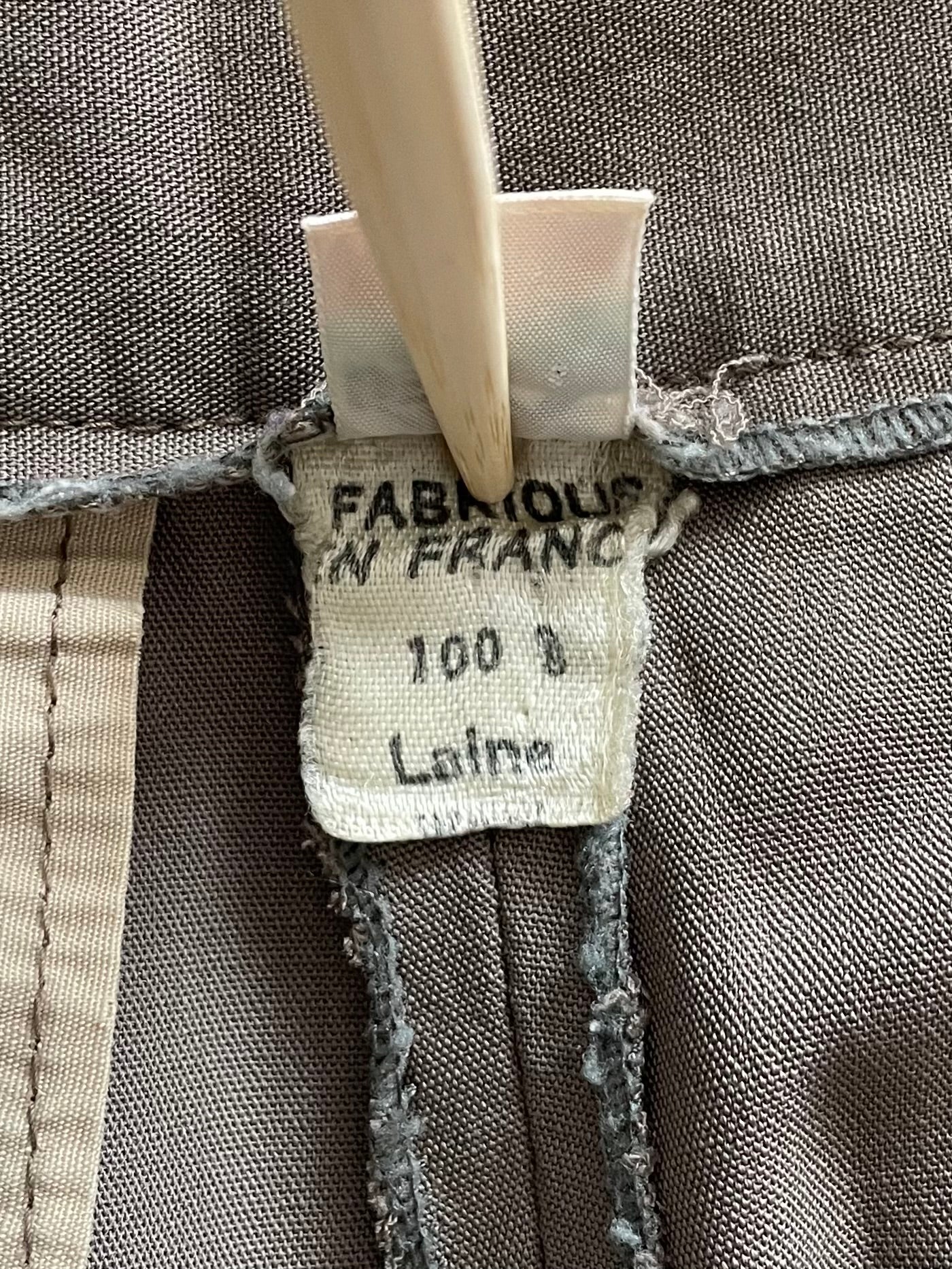 Pantalon à pince marron glacé 36