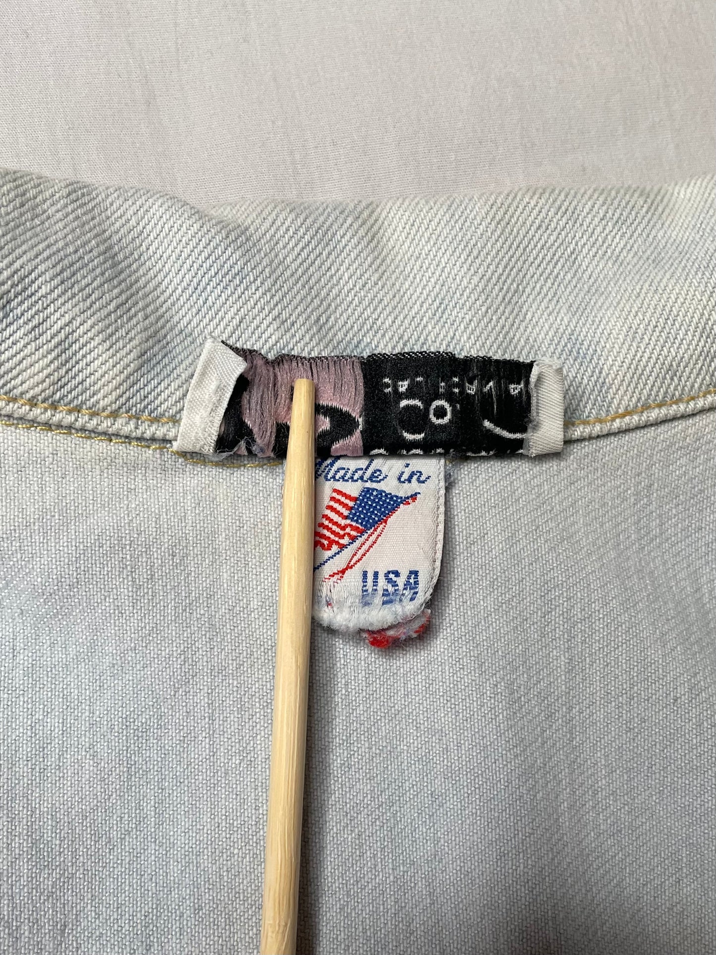 Veste-blazer en jean bleu clair 44