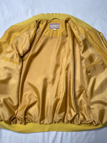 Blouson en soie moutarde 36