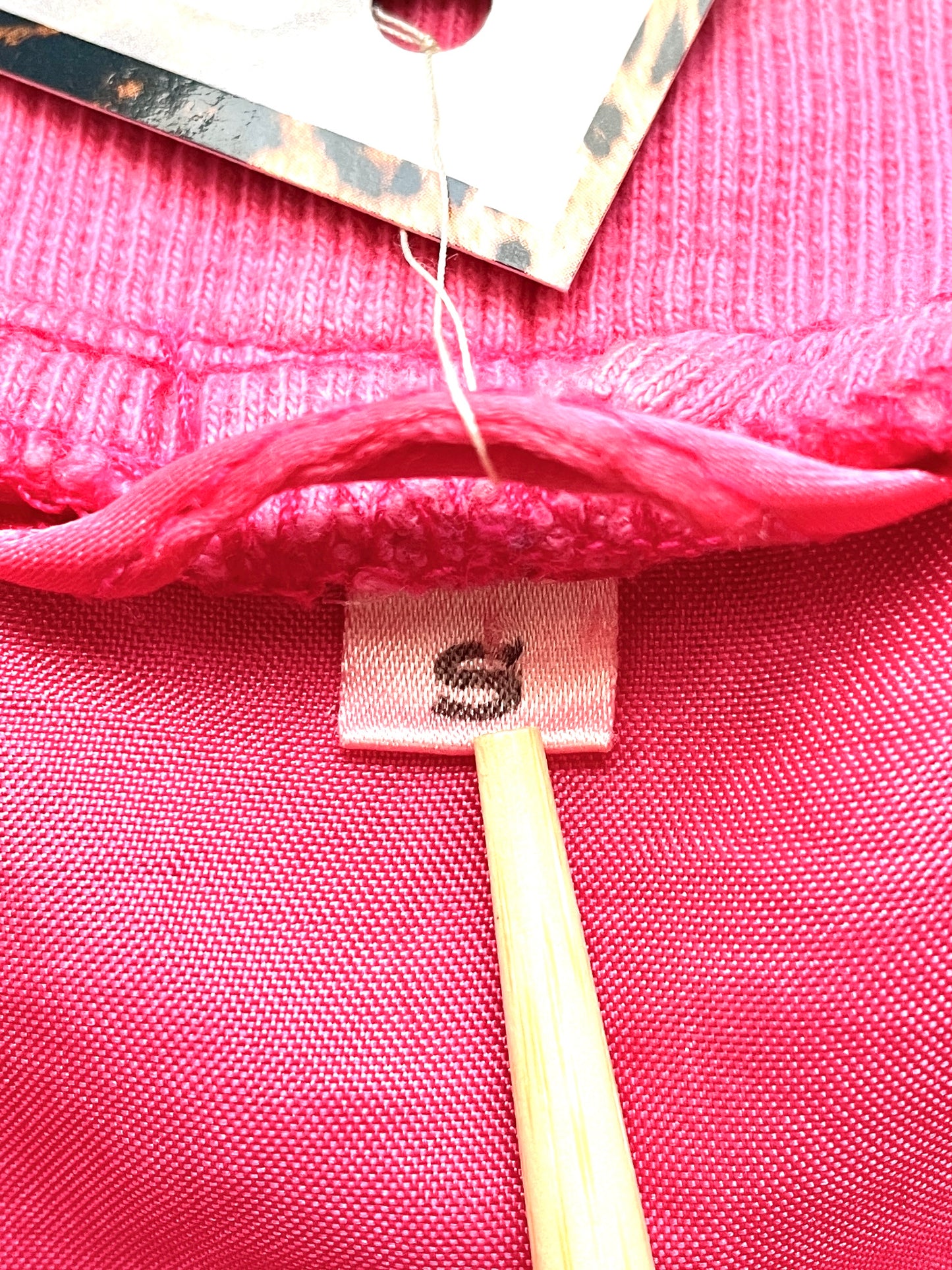 Gilet oversize rose satiné 38