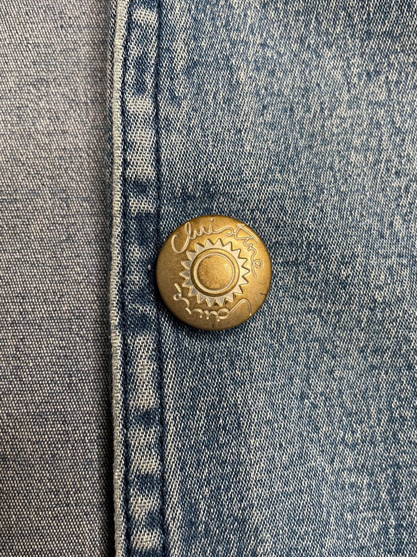Veste en jean droite 46