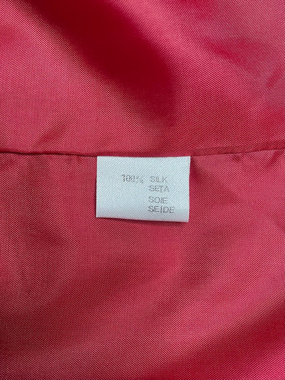 Blouson en soie rouge 46