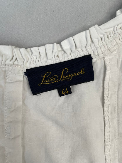 Corset blanc broderie anglaise 38