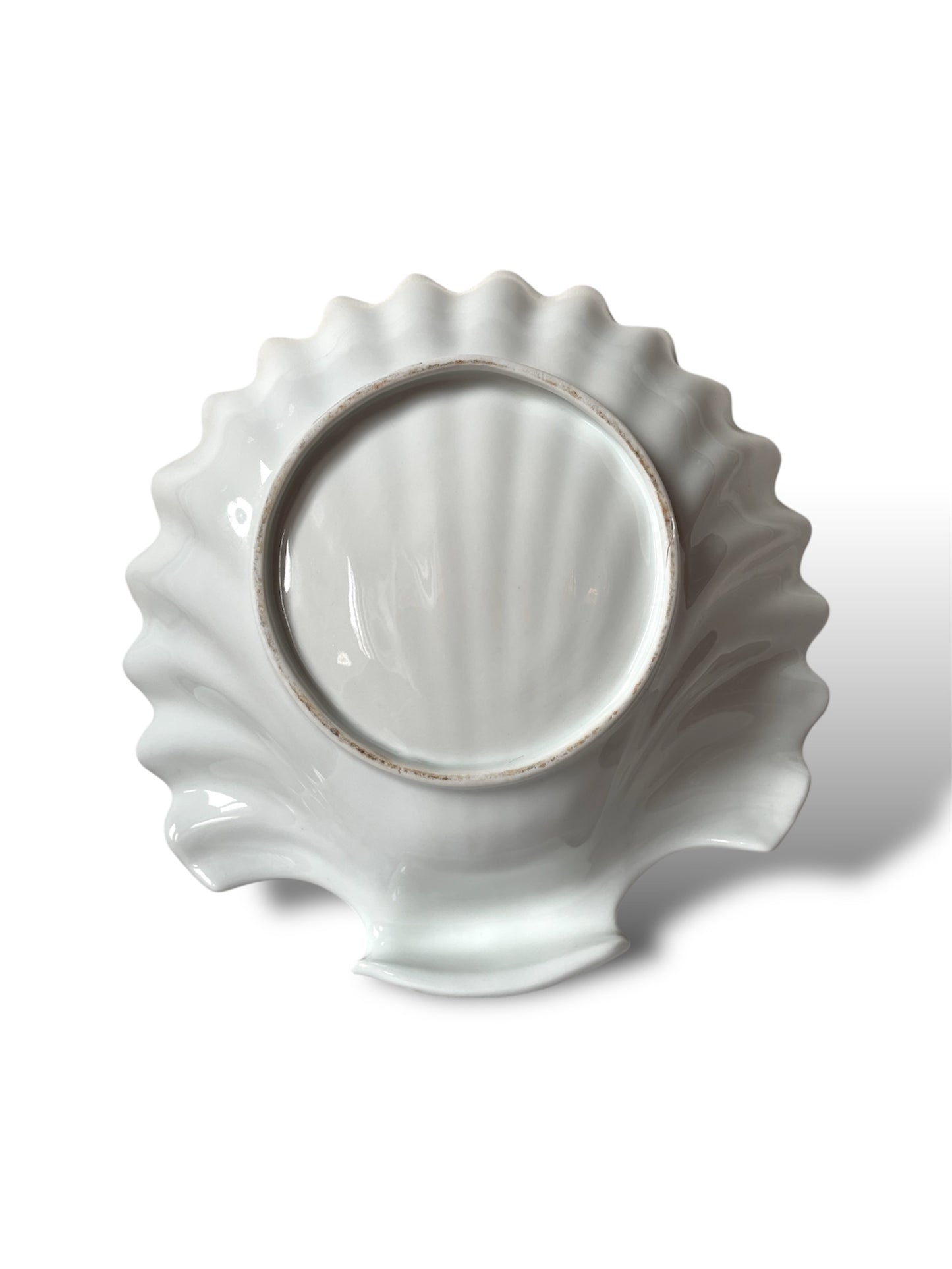 Saladier coquillage blanc