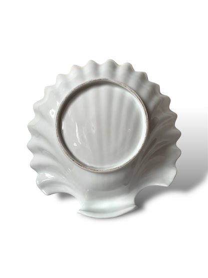 Saladier coquillage blanc