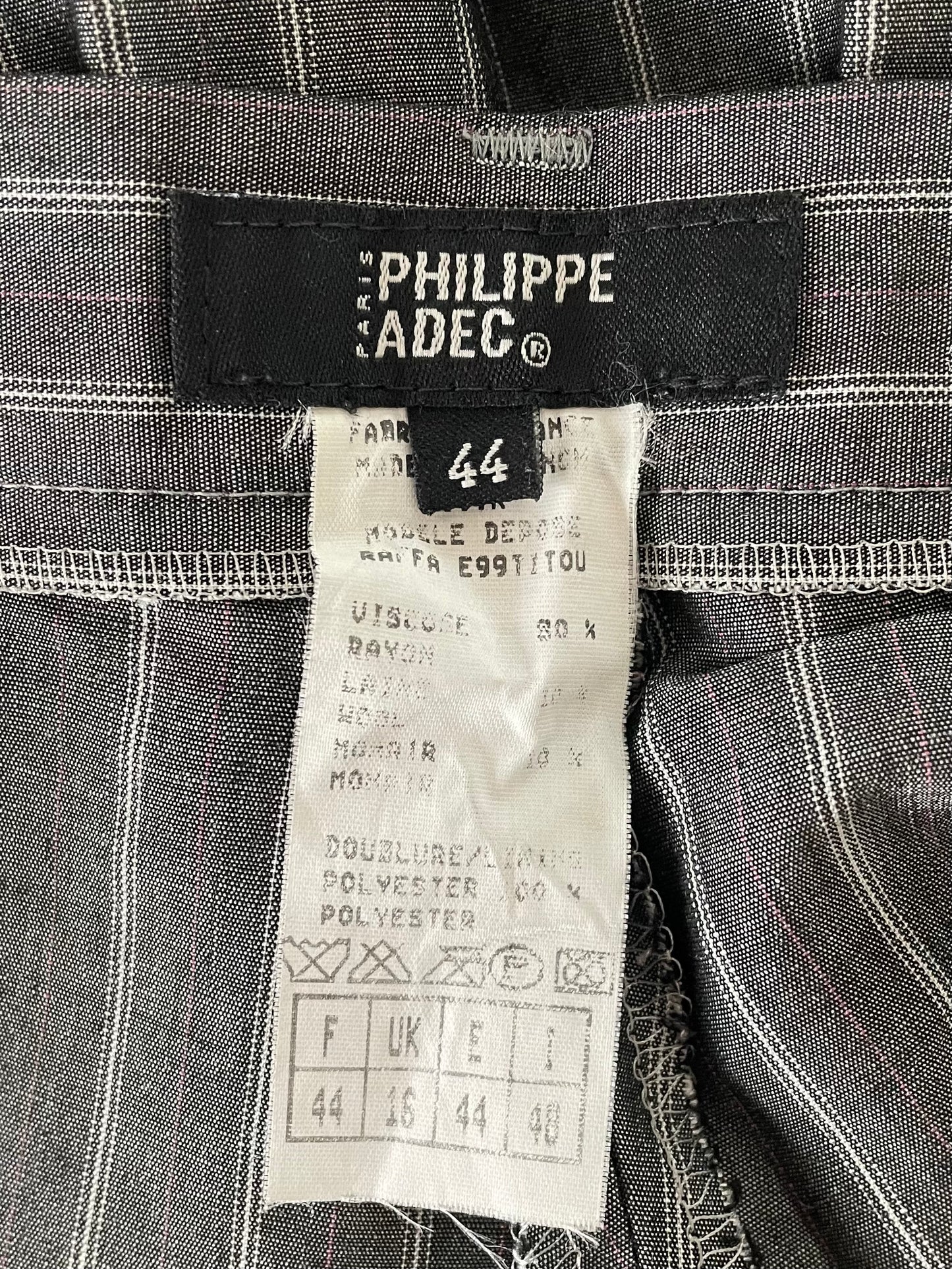 Pantalon à pinces gris 40