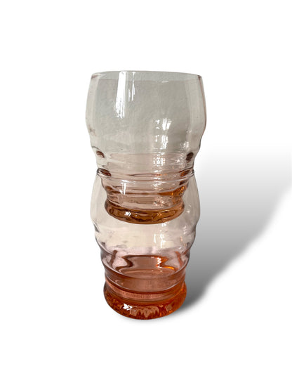 Paire de verres à eau rose