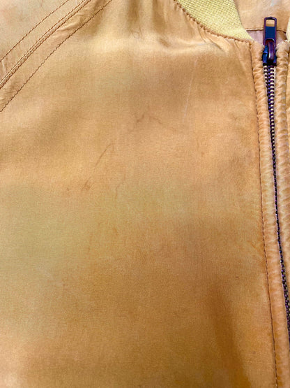 Blouson en soie moutarde 36