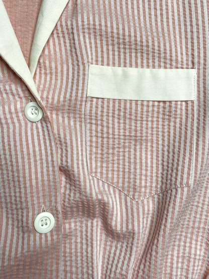 Robe-chemise rose pastel 36
