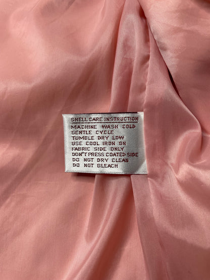 Trench-coat rose irisé 42