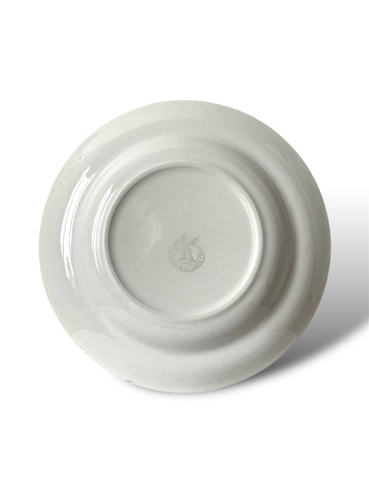 Assiette Moulin des Loups vichy jaune et blanc