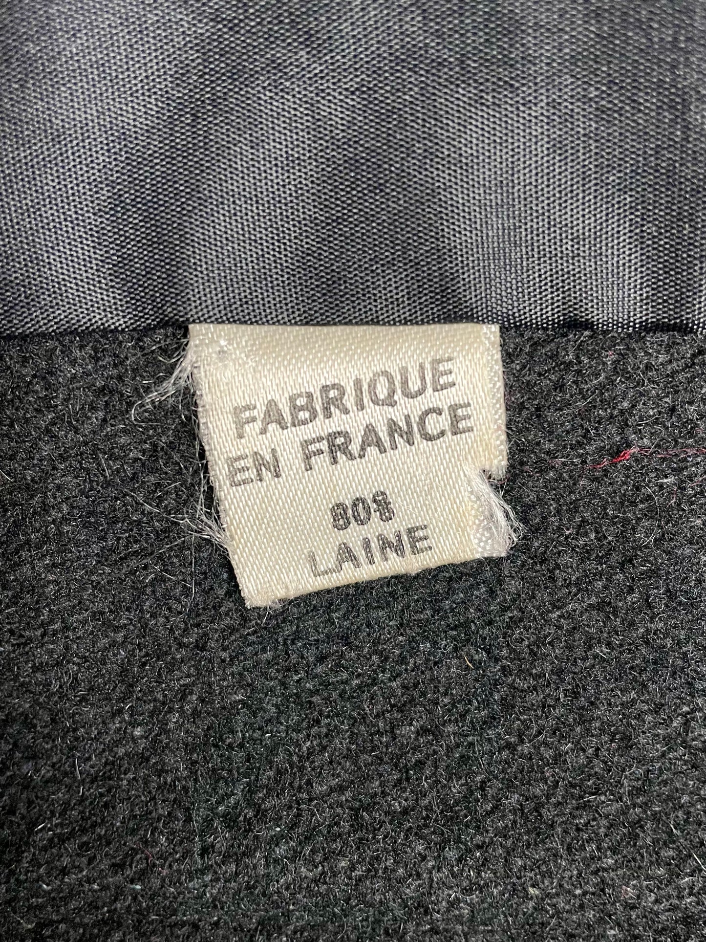 Manteau en laine noir 40