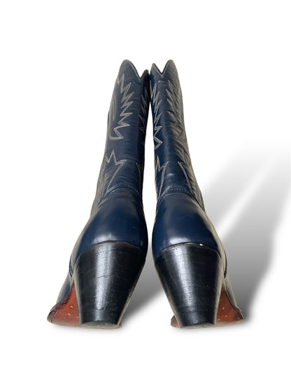 Santiags Montana bleu foncé 37,5