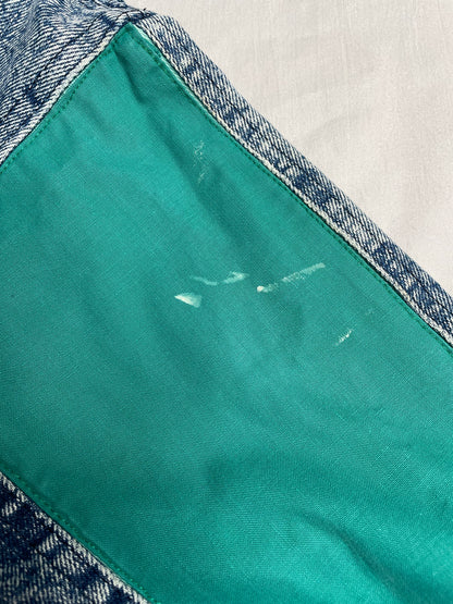 Blouson jean et turquoise 40