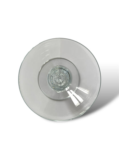 Bougeoir en verre transparent