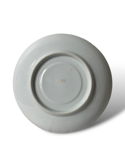 Service à thé porcelaine blanc irisé et doré