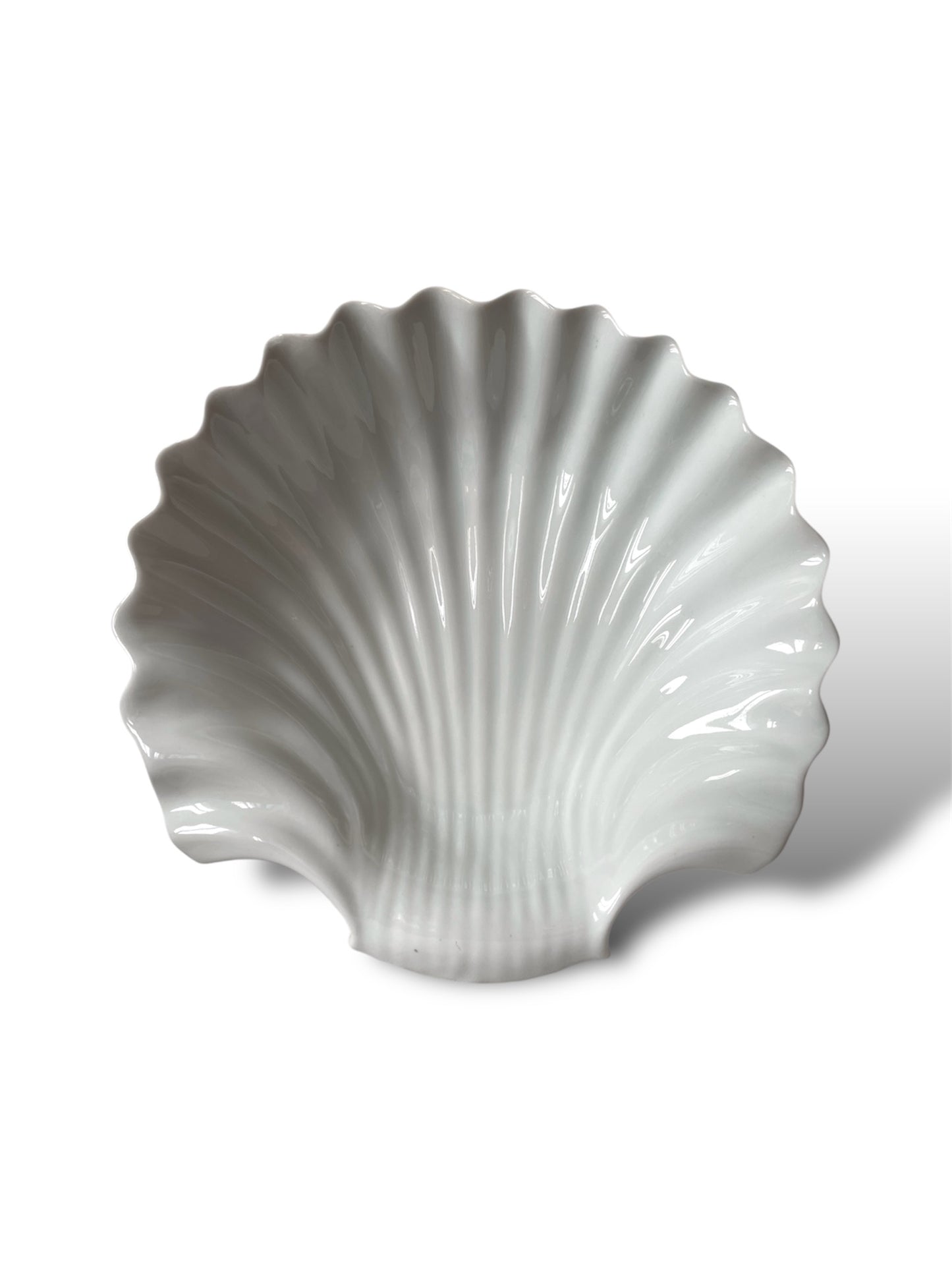 Saladier coquillage blanc