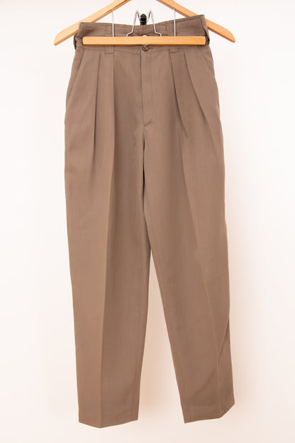 Pantalon à pince marron glacé 36
