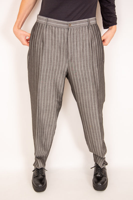 Pantalon à pinces gris 40